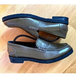 Vinny's men leather Townee olive green penny loafer Size EU 46 x US 12